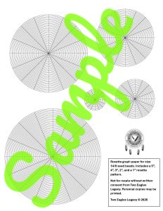 5 Rosette Gris Patterns for Size14/0 Seed Beads