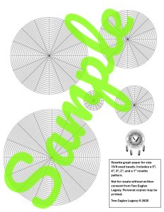 5 Rosette Gris Patterns for Size 15/0 Seed Beads